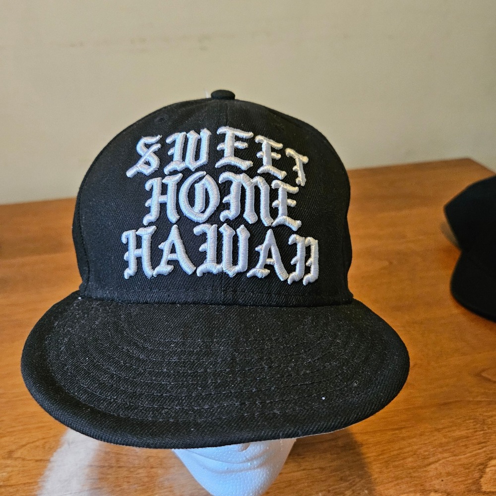 New Era 59FIFTY Sweet Home Hawaii Fitted‎ Hat Black Camo Under Brim Size 7 1/2